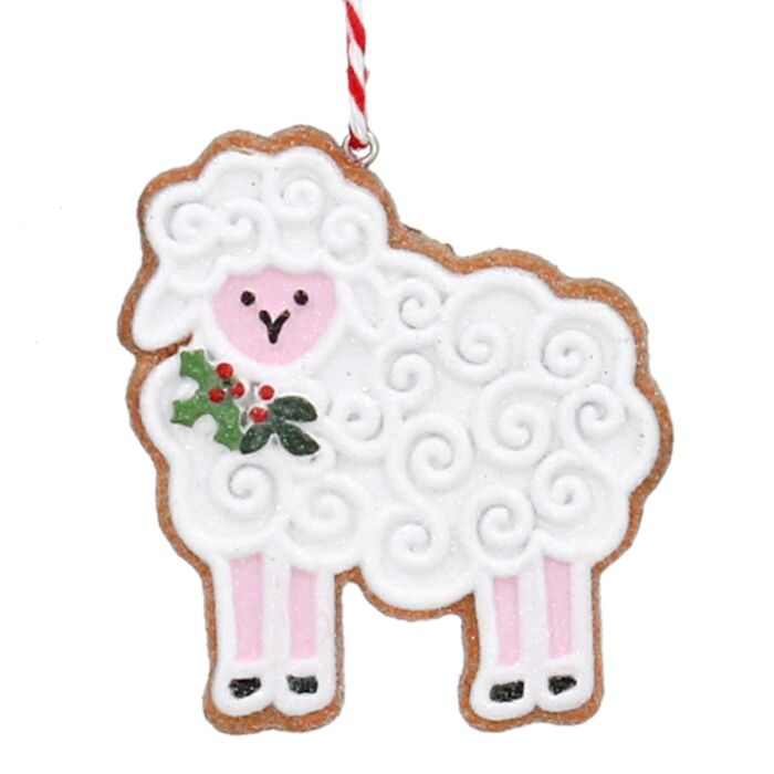 Gisela Graham - Gingerbread Sheep Resin Dec